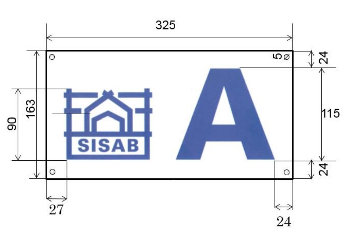 Anvisning för utformning av SISAB förrådsskylt