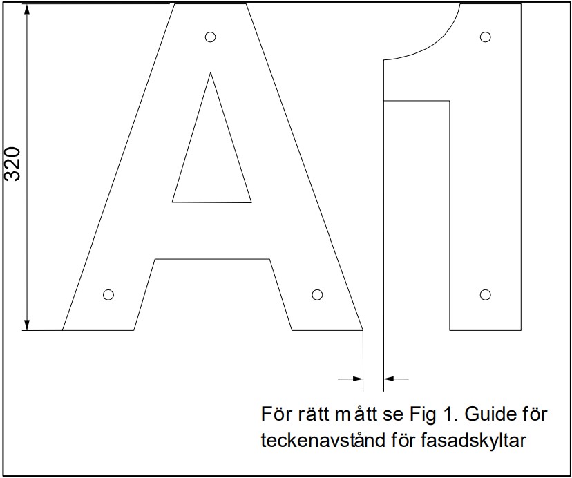 Anvisning för utformning av fasadskyltar