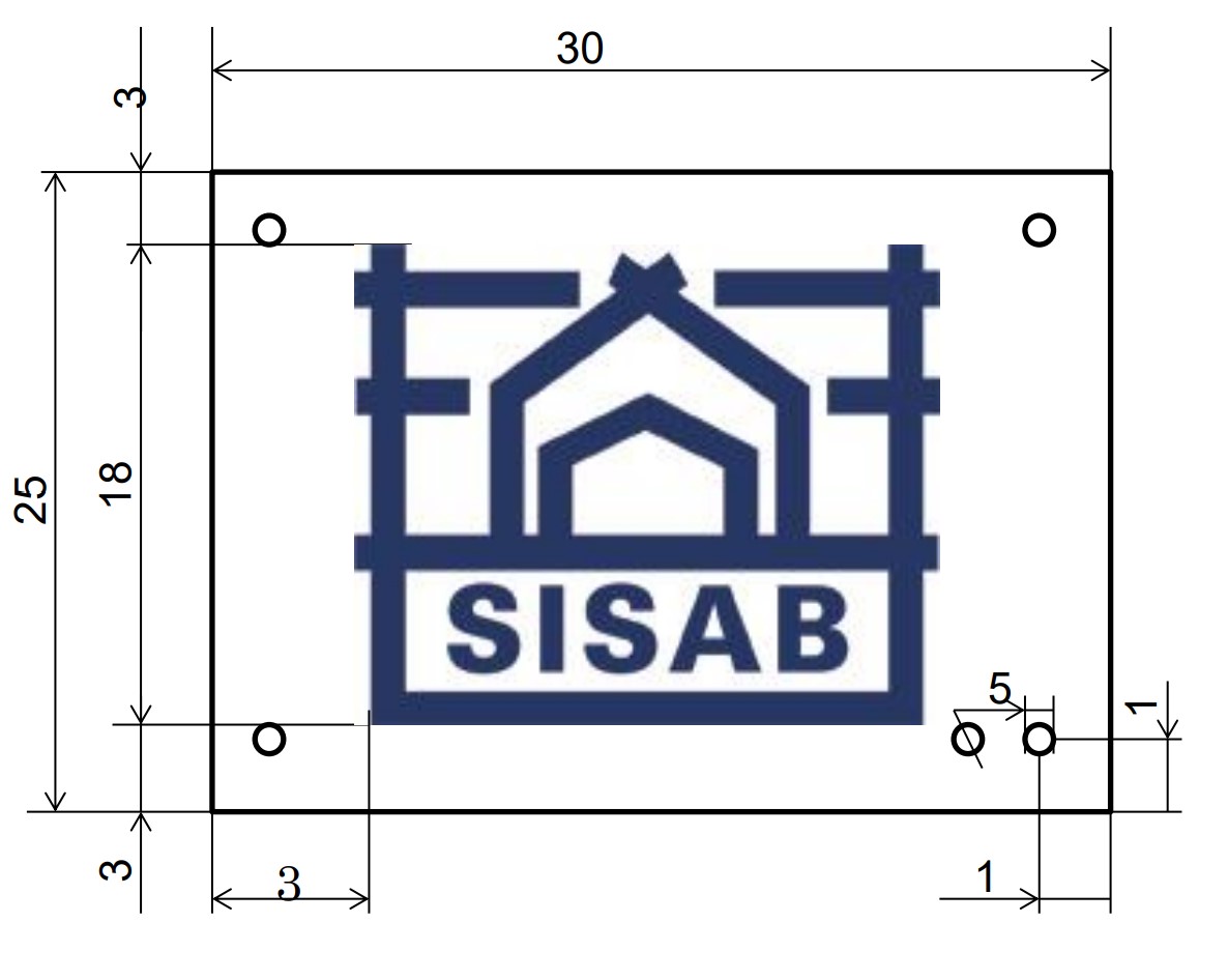 Anvisning för utformning av SISAB fastighetsskylt