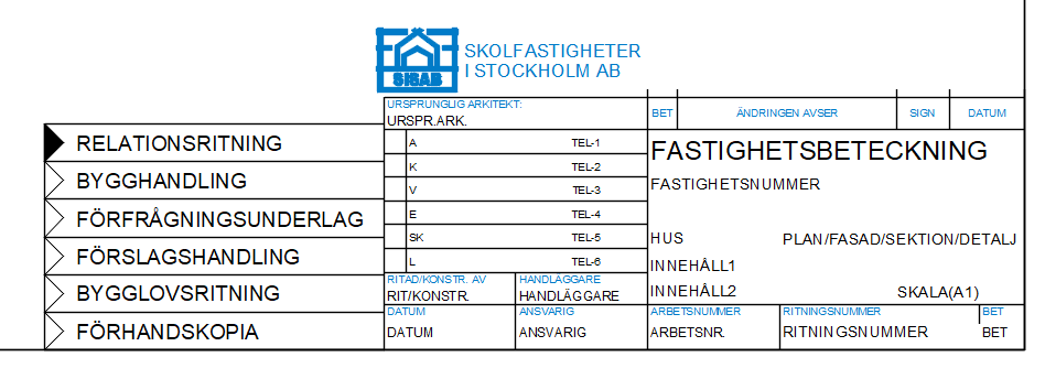 Ritningsstämpel skola och förskola