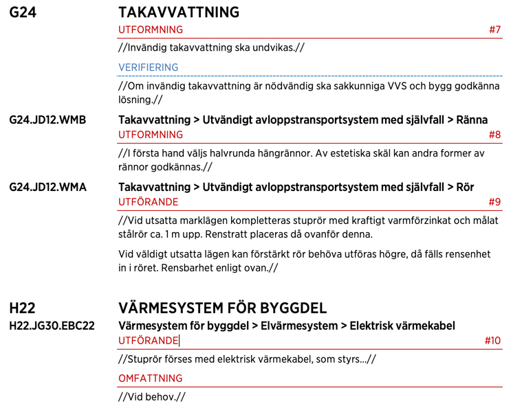 kravbeskrivning enligt CoClass i dokumentformat