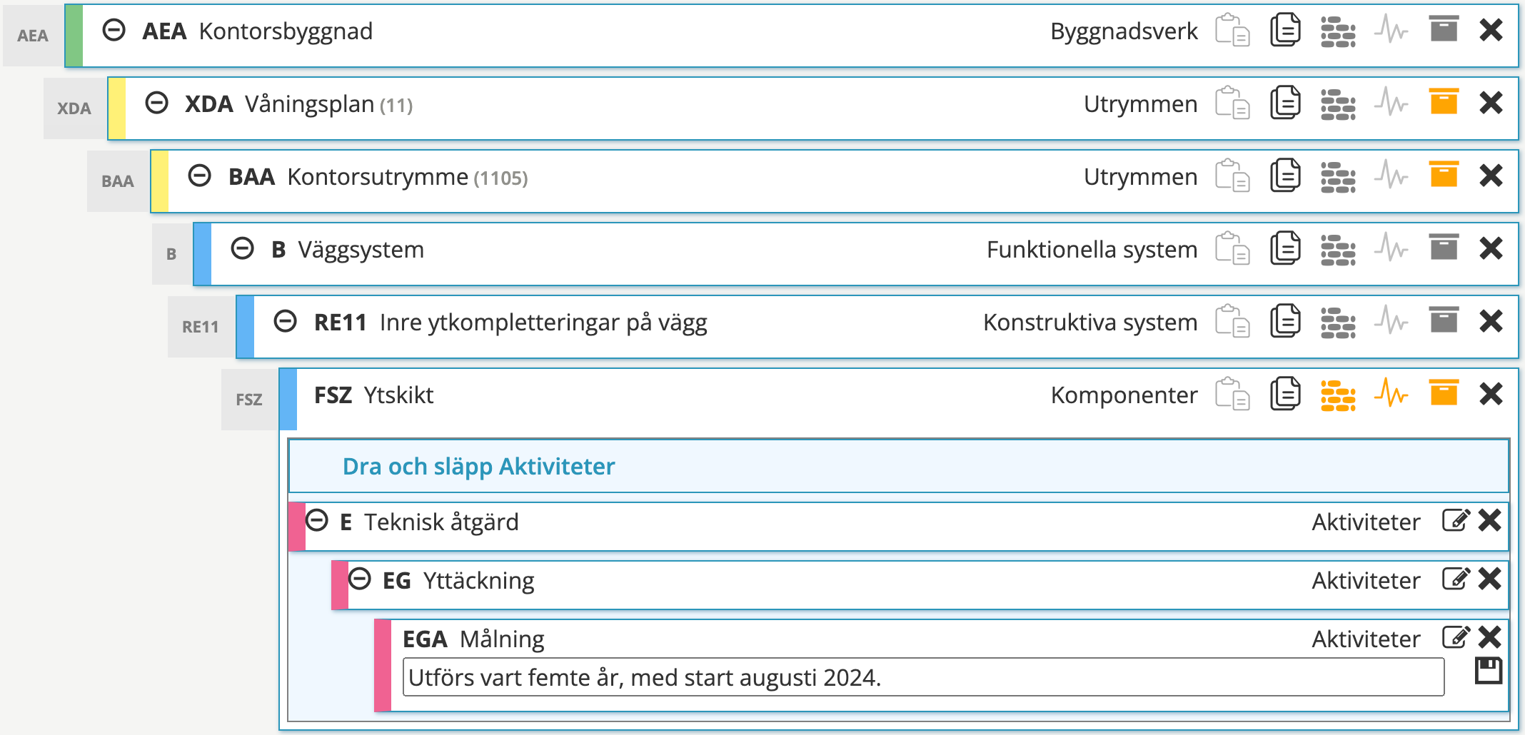 Underhåll i CoClass studio