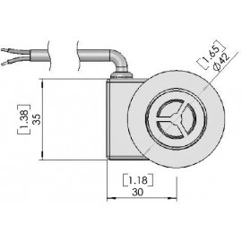 Átfolyás kapcsoló, vertikális Gentech FS-02 2. kép