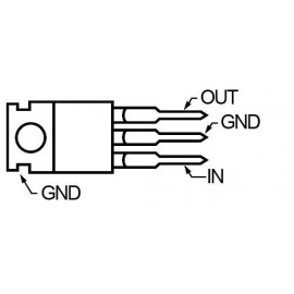 Feszültségszabályzó, 1 A, pozitív, ST Microelectronics 7812CV, TO-220, 12 V I(out) 1 A 2. kép