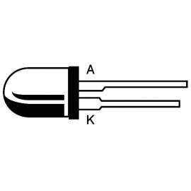 LED szórt 5mm piros L 53 HD 2. kép