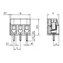 Tapskapcsoló építőkészlet kondenzátor mikrofonnal, max. 15 V/DC, Tru Components 7. kép