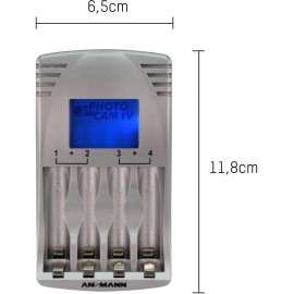 Ansmann akkutöltő, PhotoCam IV + 4 db 2500 mAh akku 8. kép