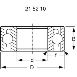 Modelcraft speciális golyóscsapágy RC autókhoz, Ø8 x Ø5 x 2,5 mm 3. kép