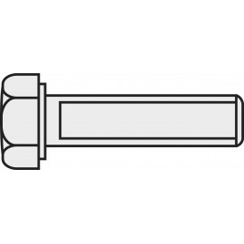 TOOLCRAFT hatlapfejű tövigmenetes csavar, DIN 933, M1,2 x 10 mm 10 db 216330