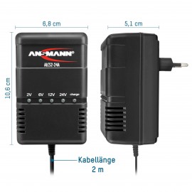 Ólomakku töltő 6V 12V 24V 0.9A, Ansmann ALCS2-24A 10. kép