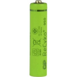 Mikroceruza akku AAA NiMH, 1,2V 950 mAh, GP HR3, HR03, UO100557, DC2400, DC2400B4N, LR03 2. kép