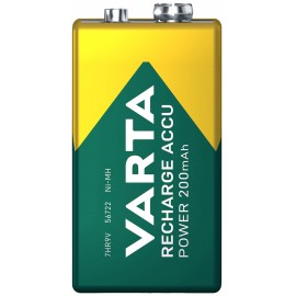 9V akku NiMH 8,4 V 200 mAh, Varta Power Ready2Use 6LR61, HR6F22, HR9V, HR22, 6LR21, 6AM6, 6LP3146, M