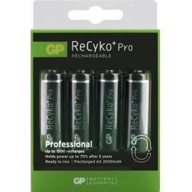 Ceruza akku AA, NiMH, 1,2V 2050 mAh, 4 db, GP ReCyko+ LR06, AA, LR6, AAB4E, AM3, 815, E91, LR6N 7. kép