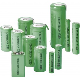 Forrasztható 4/5 A akku NiMH 1,2V 1800 mAh, forrfüles, Emmerich FT-1Z 2. kép