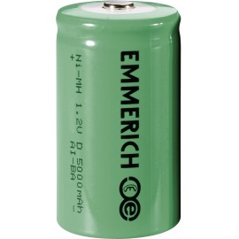 Góliát akku D NiMH, 1,2V 5000 mAh, Emmerich HR20, LR20, D, AM1, XL, MN1300, 813, E95, LR20N, 13A