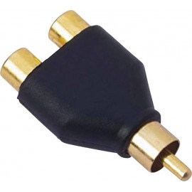 RCA adapter Sinuslive Y1M [1x RCA dugó - 2x RCA csatlakozóaljzat]