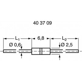 Null-ohm ellenállás 0107 kivitel 2. kép