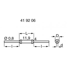 Fémréteg ellenállás 1 W 1% 270R BF 0414 2. kép