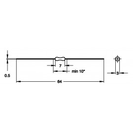 Nagyfrekvenciás induktivitás, 4,7 µH MICC-4R7K-00 2. kép