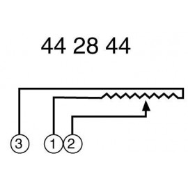 Studio fader 10 kΩ mono 0,5 W lineáris ALPS 192494 2. kép