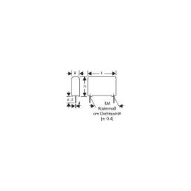 MKP kondenzátor, MKP10 1500PF 630VDC 20% 2. kép