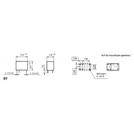 Takamisawa SY-24W-K Nyák relé 24 V/DC 1 A 1 váltó 1 db 2. kép