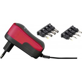 Univerzális hálózati adapter, dugasztápegység 3 - 12 V/DC 600mA energiatakarékos, piros Voltcraft US 4. kép