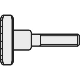 Toolcraft kézi szorítású galvanizált acél csavar M3 x 10 mm, DIN 464, 10 db 521886