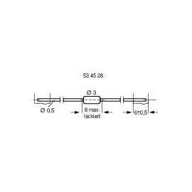 Miniatűr induktivitás, axiális, 10 µH 0,6 Ω 0,41 A B82141-A1103K 2. kép