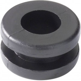 Kábelátvezető gyűrű Ø 8 mm, PVC, fekete, HellermannTyton HV1302-PVC-BK-M1