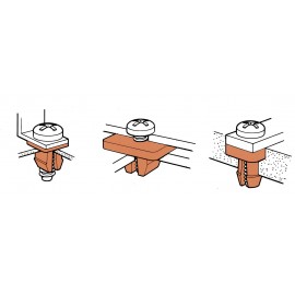 PB Fastener Bepattintós anya 312-1923-000 (Ø x Y x L x h) mm 6,8 x 4,5 x 5,5 x 6,0 PA 6.6 Natúr 2. kép