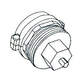 Adapter Oventrop radiátorszelephez M30x1, 01-760-29 2. kép