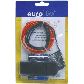 Elektrolumineszcens fényzsinór  piros  2 mm x 2 m  eurolite 2. kép