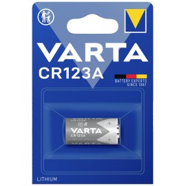 CR123A fotóelem, lítium, 3V 1480 mAh, Varta EL123AP, K123LA, RL123A, EL123A, DL123A, 5018LC, LR123, 