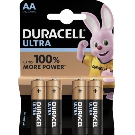 Ceruzaelem AA, alkáli mangán, 1,5V, 4 db, Duracell Ultrapower LR06, AA, LR6, AAB4E, AM3, 815, E91, L 2. kép