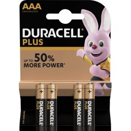 Mikroelem AAA, alkáli mangán, 1,5V, 4 db, Duracell Pluspower LR03, AAA, LR3, AM4M8A, AM4, S 2. kép