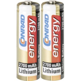 Ceruzaelem (AA), lítium, 1,5V 2900 mAh, 2 db, Conrad Energy Extreme Power LR06, AA, LR6, AAB4E, AM3,