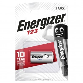 CR123A fotóelem, lítium, 3V 1500 mAh, Energizer EL123AP, K123LA, RL123A, EL123A, DL123A, 5018LC, LR1