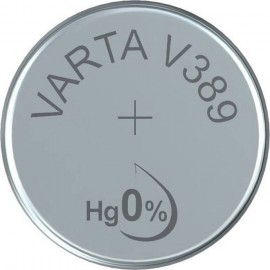 389 gombelem, ezüstoxid, 1,55V, 85 mAh, Varta R1130W, SR54, SR1130, V389, D389, 626, M, 280‑15, SB‑B