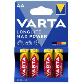 Ceruzaelem AA, alkáli mangán, 1,5V, 4 db, Varta Max Tech LR06, AA, LR6, AAB4E, AM3, 815, E91, LR6N