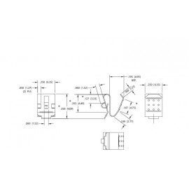 Elem érintkező 1 x mikro AAA, mini AAAA, Lady N, 23A, 27A, 6,35 x 9,09 mm, Keystone 204 2. kép