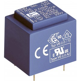 BLOCK EI 30/15,5 nyáktrafó 230V, 9V/222mA/2W, VB 2,0/1/9