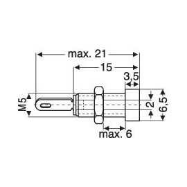 Banánhüvely 2mm 6A fekete SKS Hirschmann 930308100 2. kép