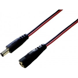 BKL Electronic DC táp hosszabbító kábel, 5,5x2,1 mm, 3m
