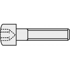 Toolcraft belső kulcsnyílású csavar M5 x 20 mm, fekete, DIN 912