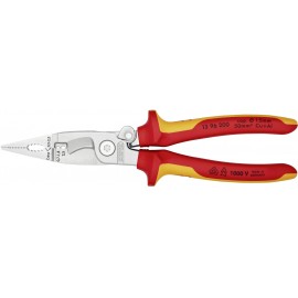 Knipex 13 96 200 VDE szigetelet villanyszerelő fogó, kombinált fogó, érvéghüvely krimpelő fogó max.  5. kép
