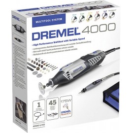 DREMEL Mini Drill 4000-1/45Kézi fúrógép  csiszológép  marógép készlet  flexibilis tengellyel 5. kép