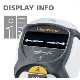 Vezetékkereső, fémkereső, gerendakereső műszer LCD kijelzővel Laserliner MultiFinder Plus 080.965A 4. kép