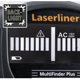 Vezetékkereső, fémkereső, gerendakereső műszer LCD kijelzővel Laserliner MultiFinder Plus 080.965A 5. kép