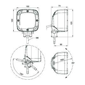 LED-es munkalámpa, SecoRüt 3. kép